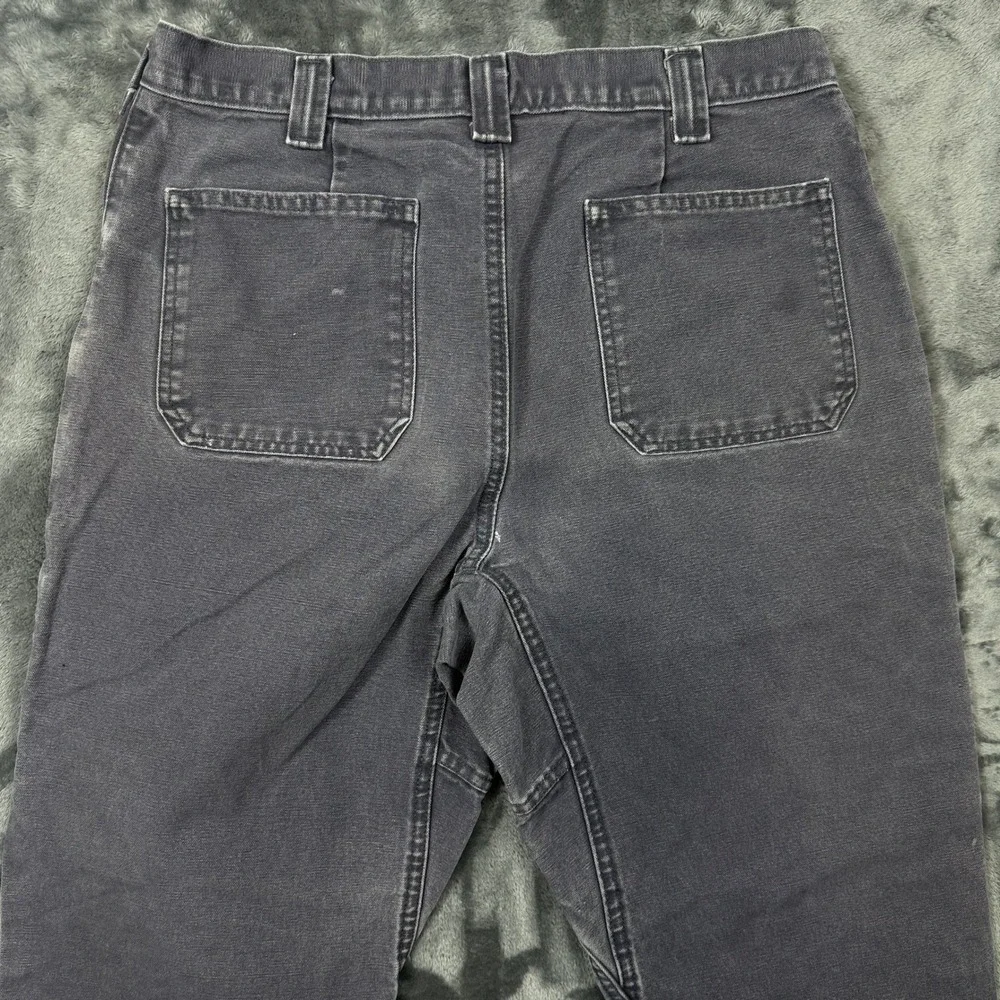Arborwear Double Knee Work Pants Mens 32x28 Grey Fair Distressed Canvas Utility